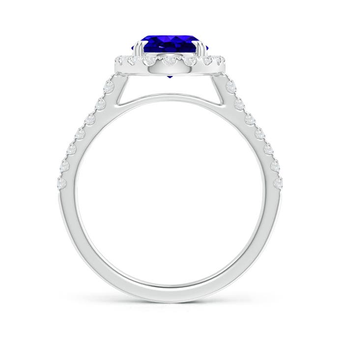 AAAA - Tanzanite / 2.35 CT / 14 KT White Gold