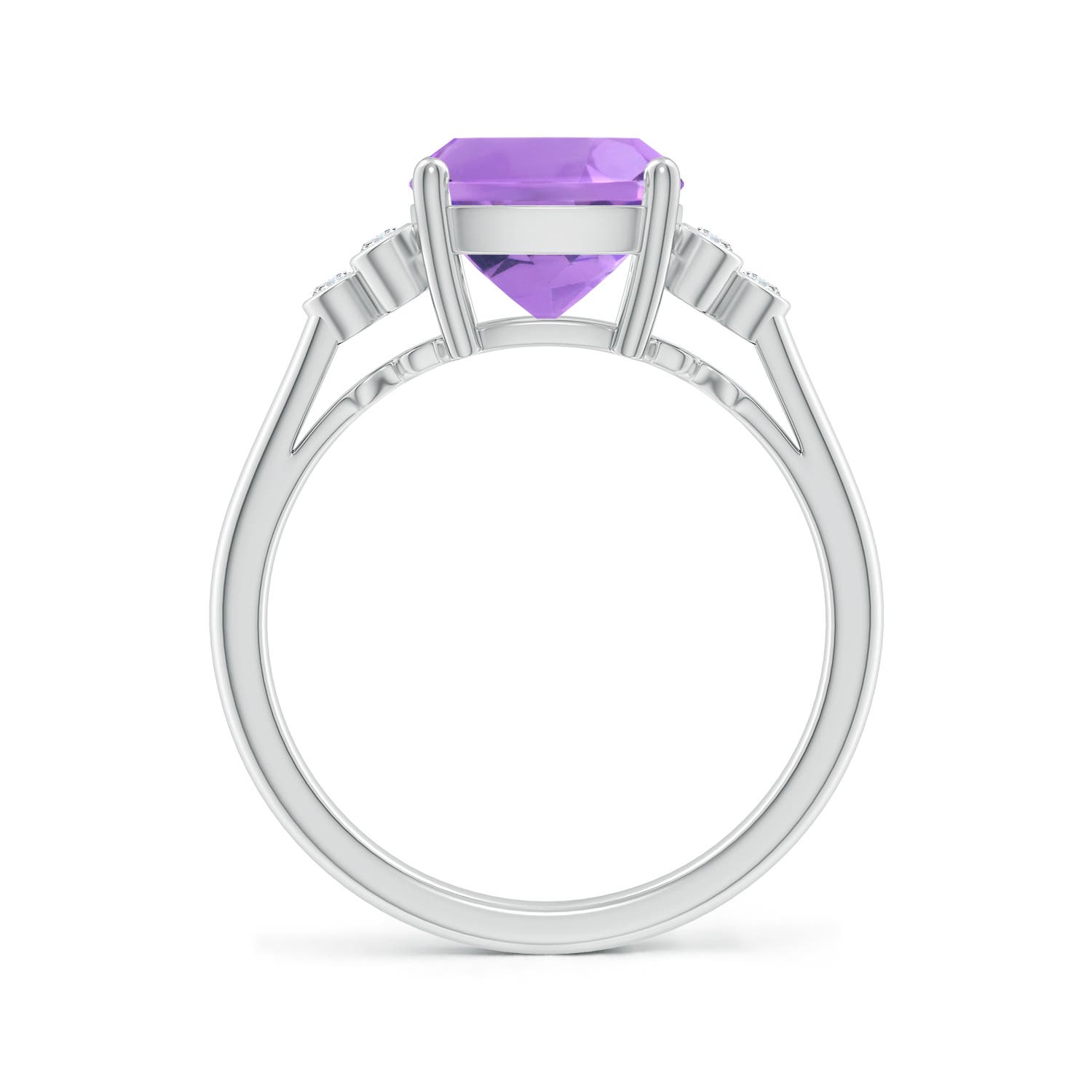 A - Amethyst / 2.83 CT / 14 KT White Gold