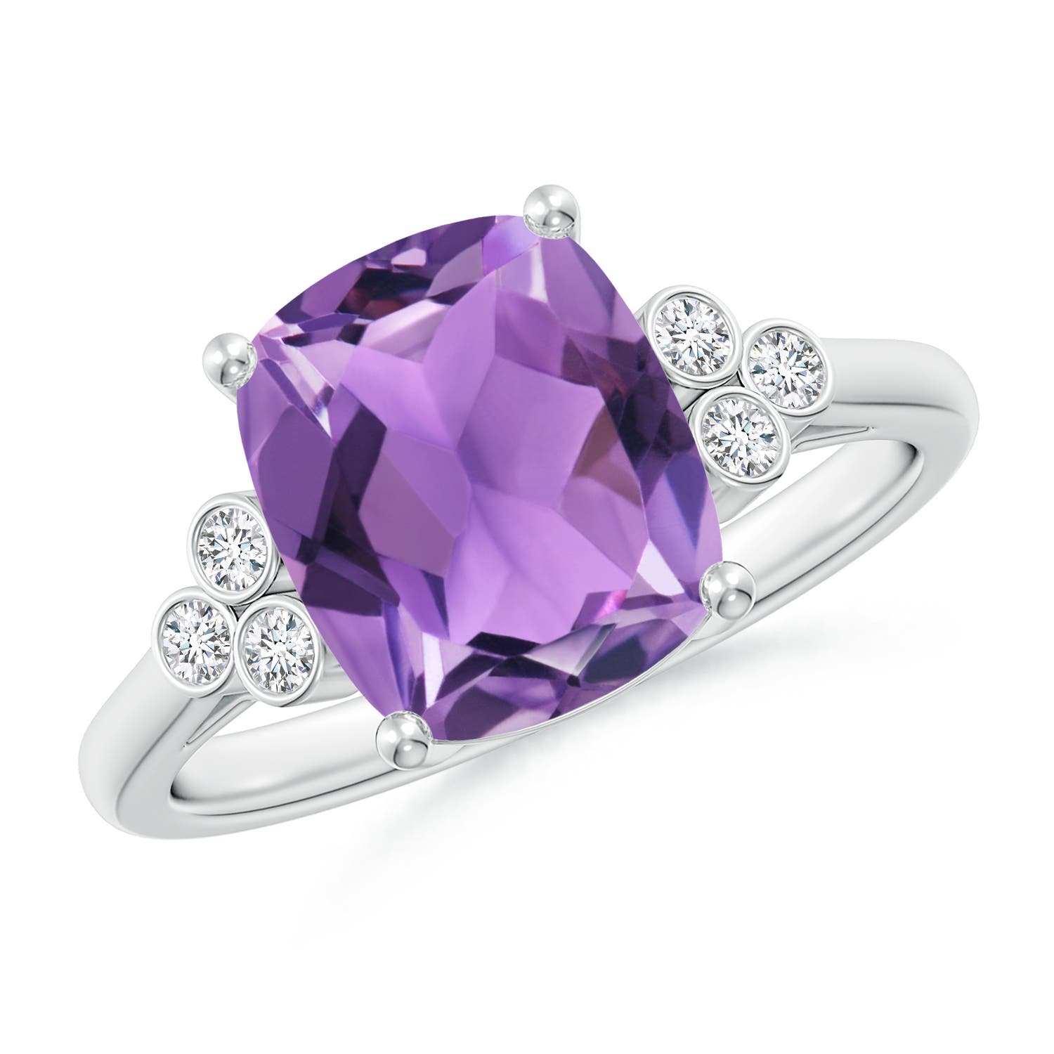 AA - Amethyst / 2.83 CT / 14 KT White Gold