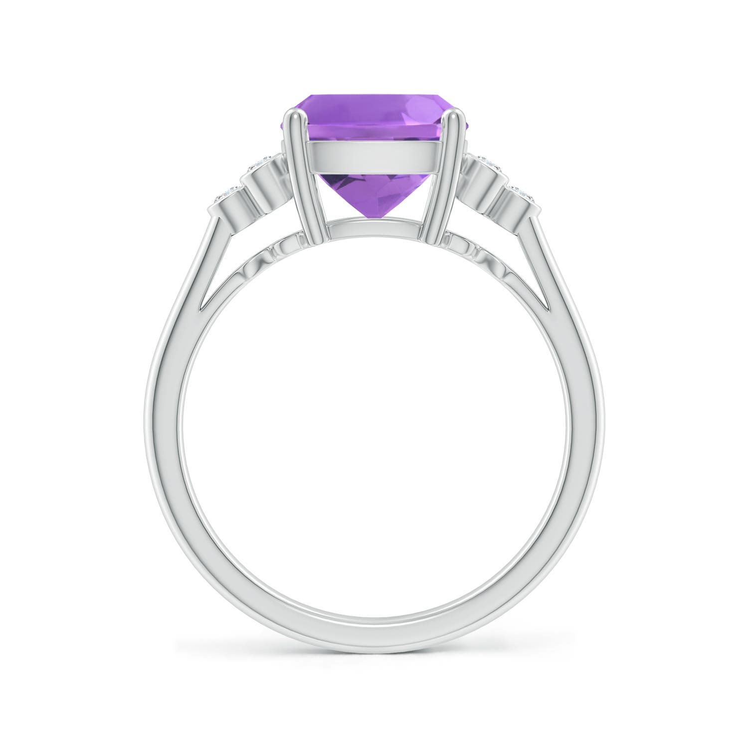 AA - Amethyst / 2.83 CT / 14 KT White Gold