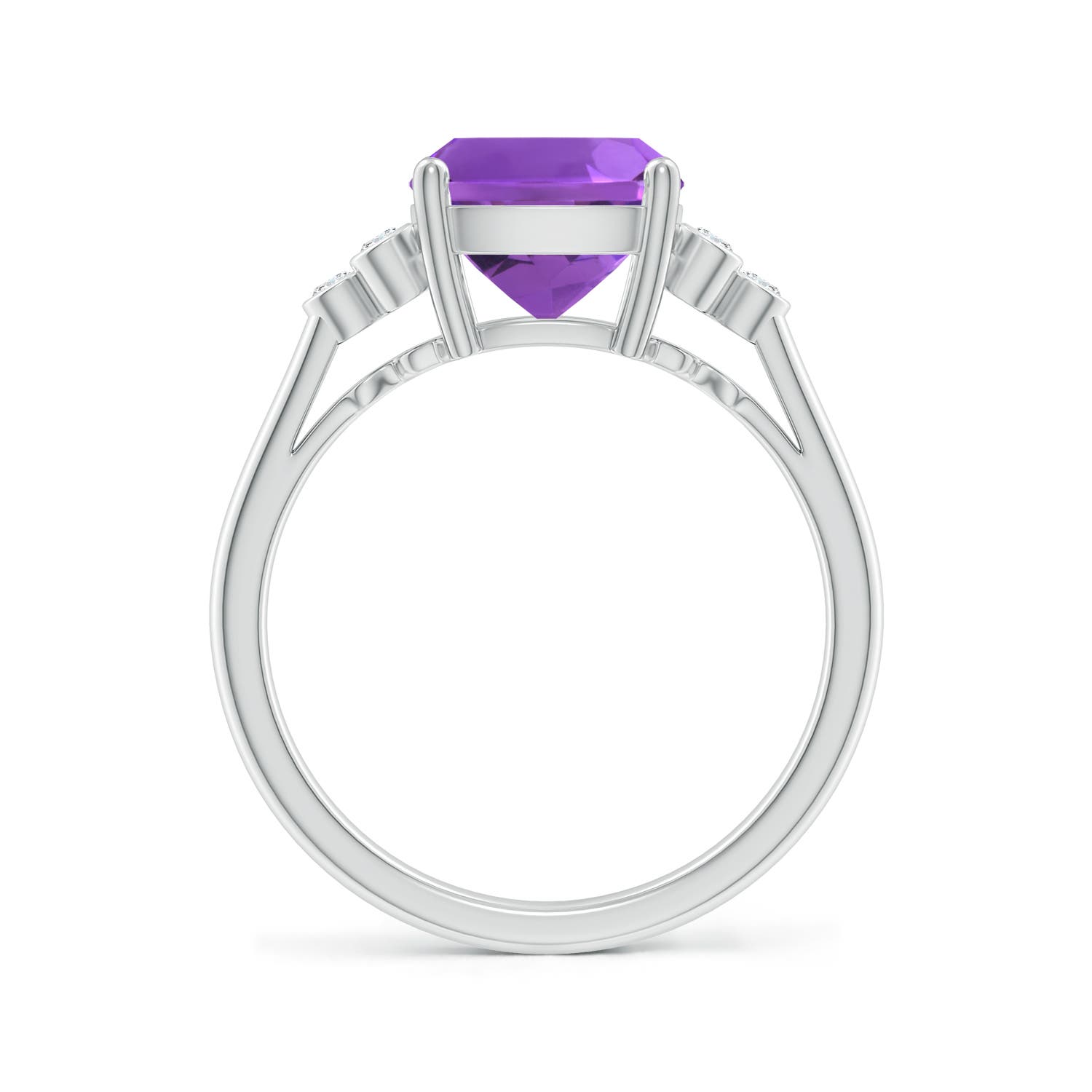 AAA - Amethyst / 2.83 CT / 14 KT White Gold