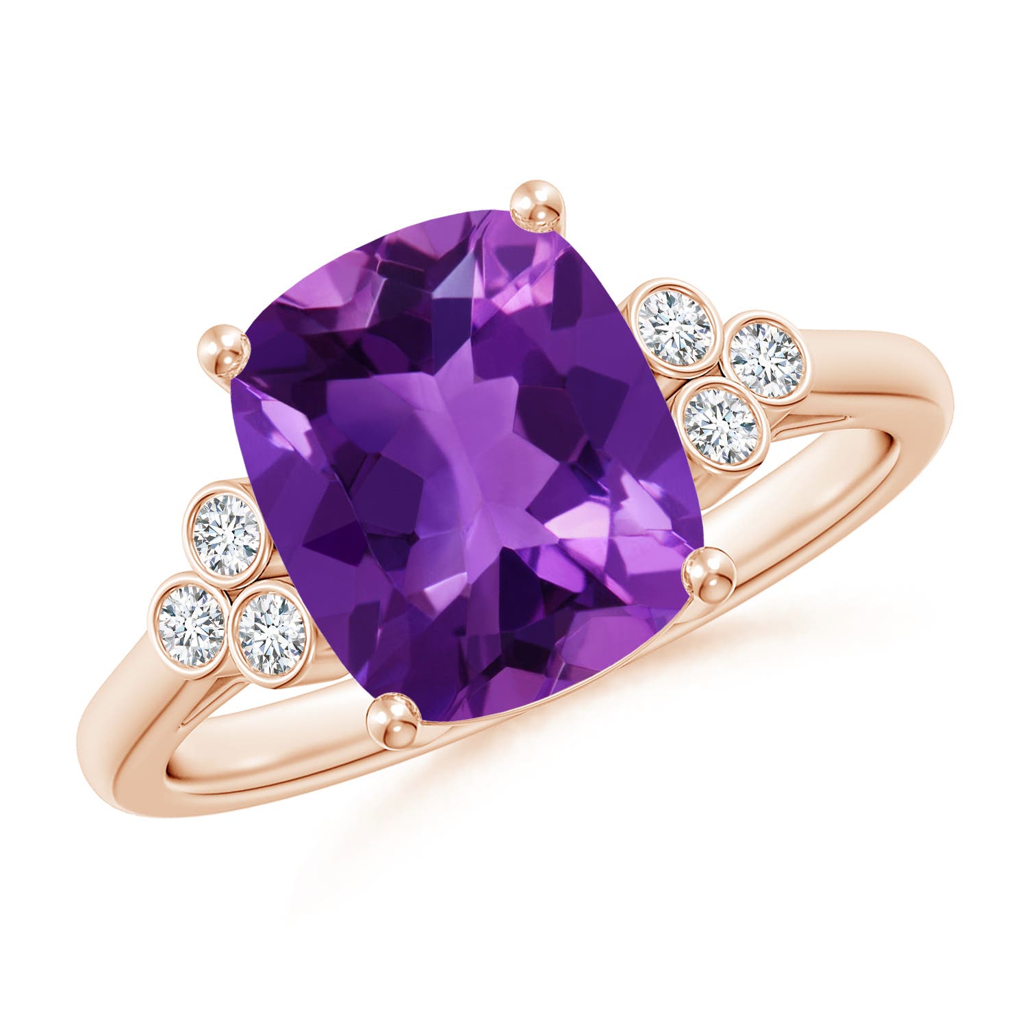 AAAA - Amethyst / 2.83 CT / 14 KT Rose Gold