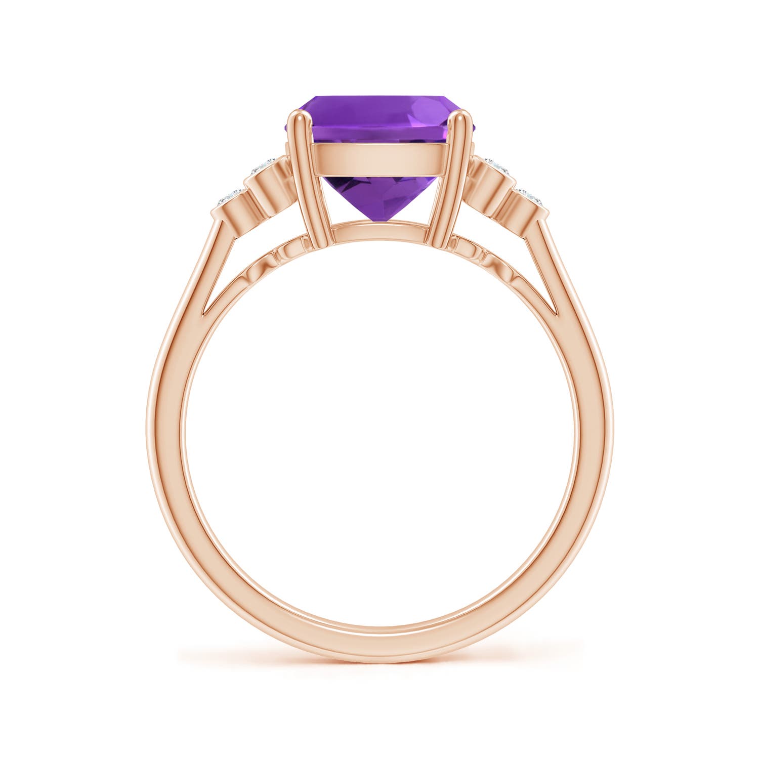 AAAA - Amethyst / 2.83 CT / 14 KT Rose Gold