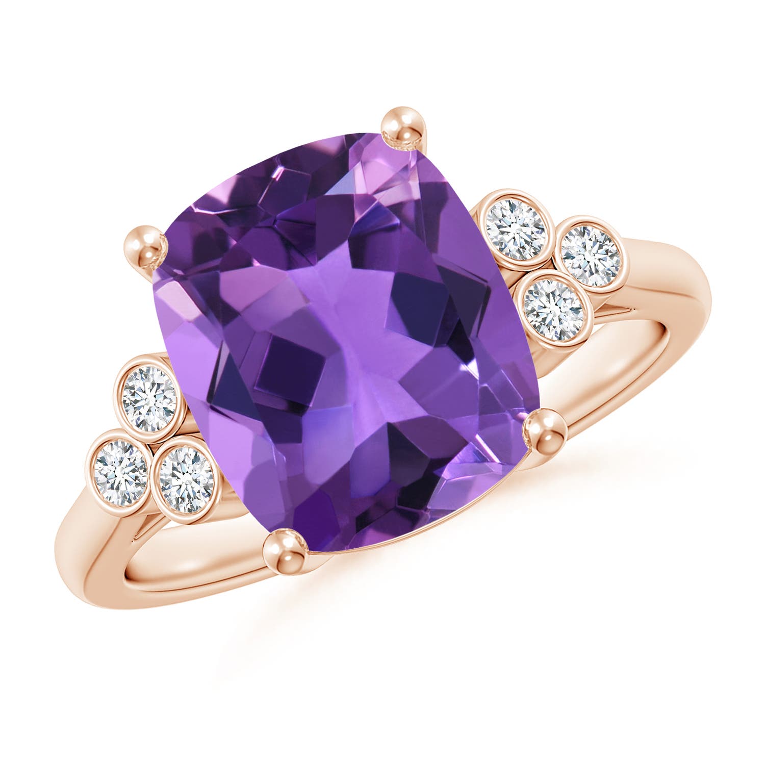 AAA - Amethyst / 3.65 CT / 14 KT Rose Gold