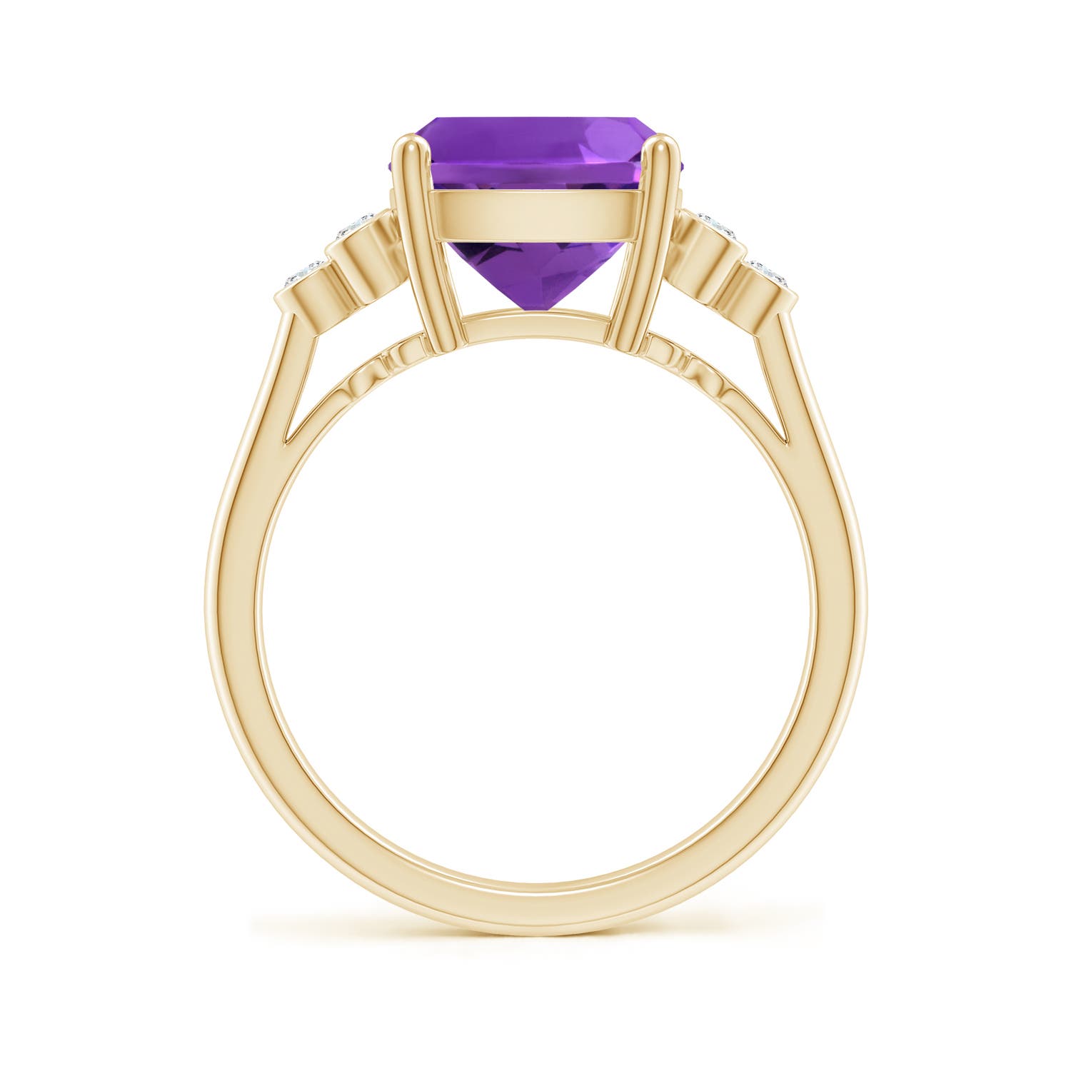 AAAA - Amethyst / 3.65 CT / 14 KT Yellow Gold