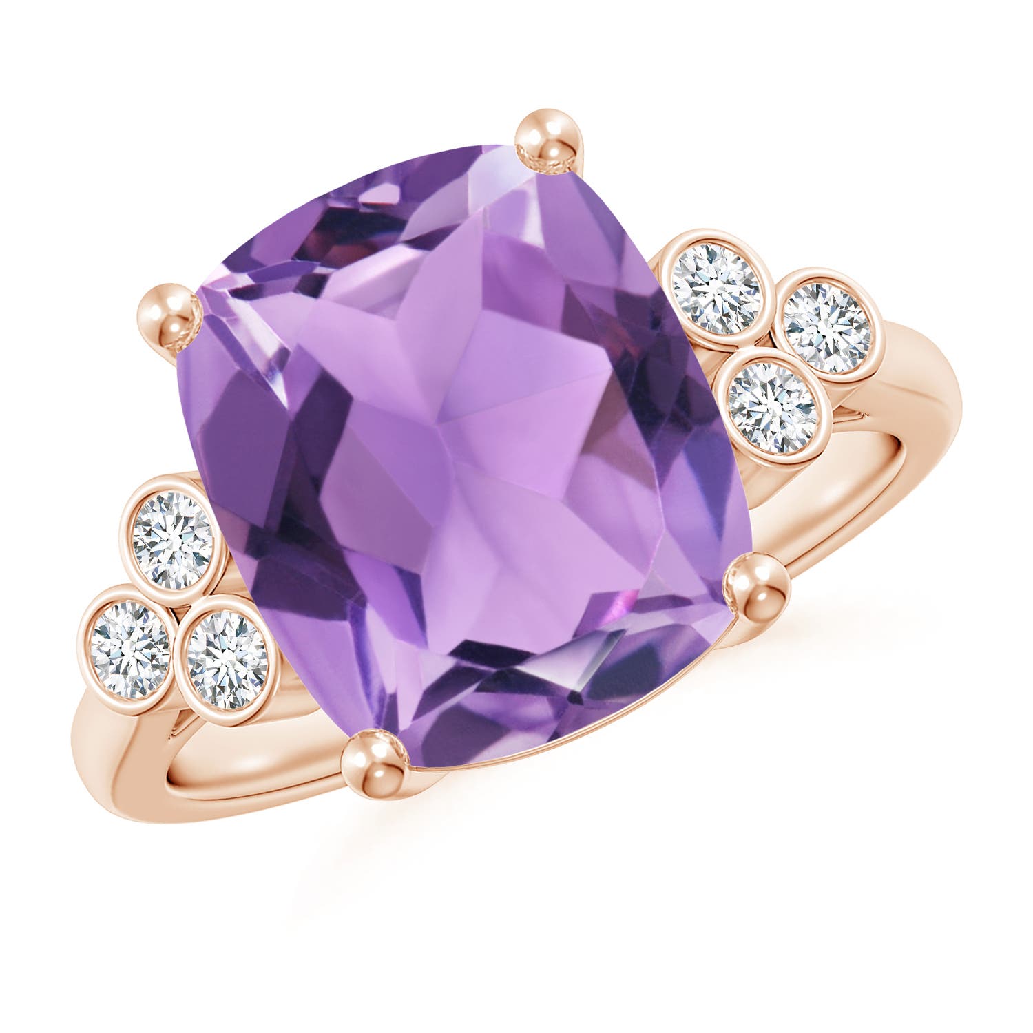 A - Amethyst / 4.77 CT / 14 KT Rose Gold