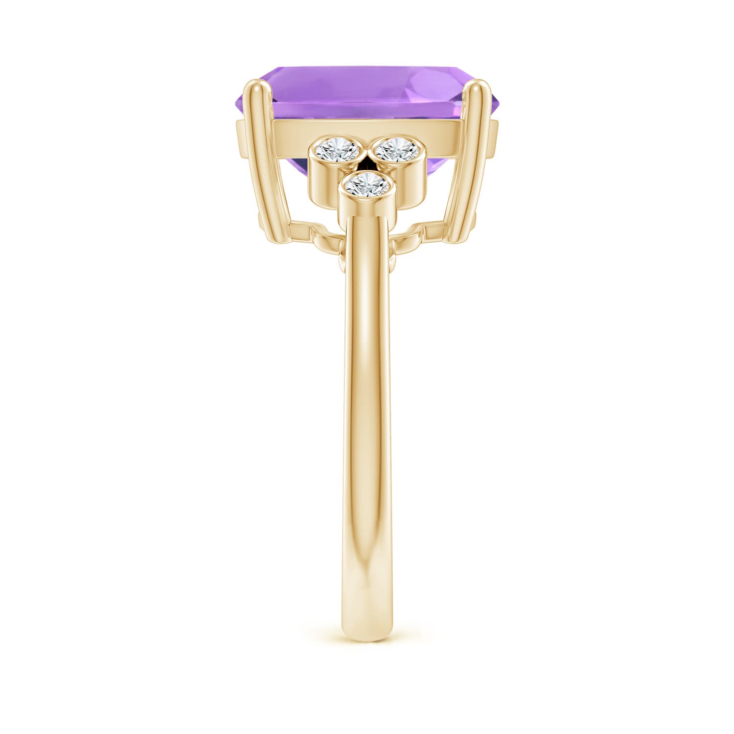 A - Amethyst / 4.77 CT / 14 KT Yellow Gold