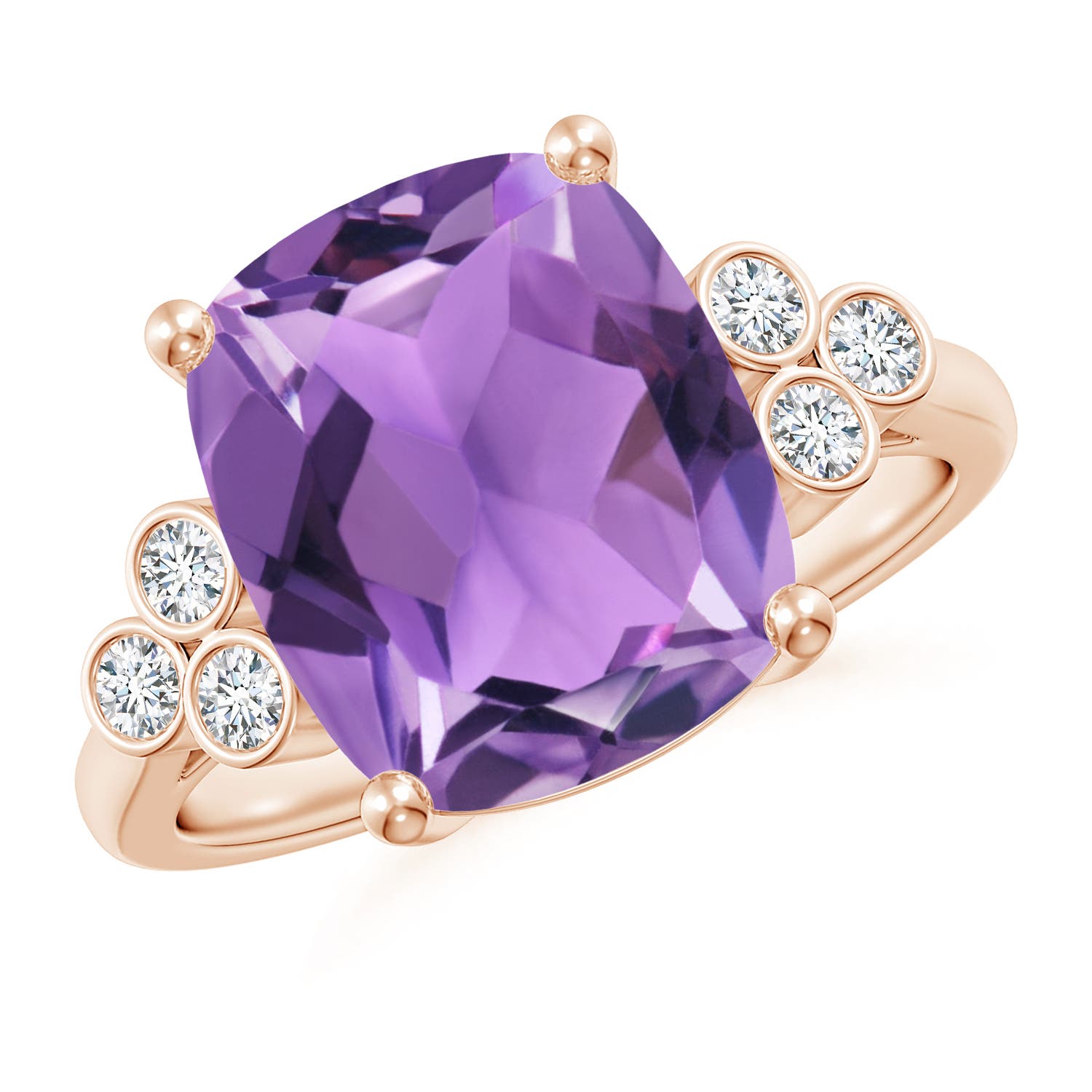 AA - Amethyst / 4.77 CT / 14 KT Rose Gold