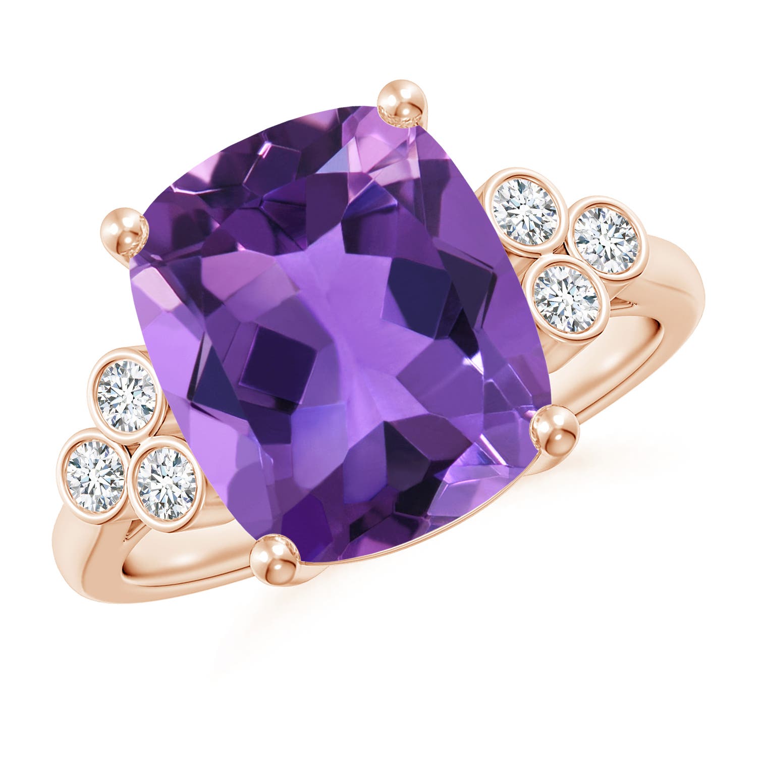 AAA - Amethyst / 4.77 CT / 14 KT Rose Gold