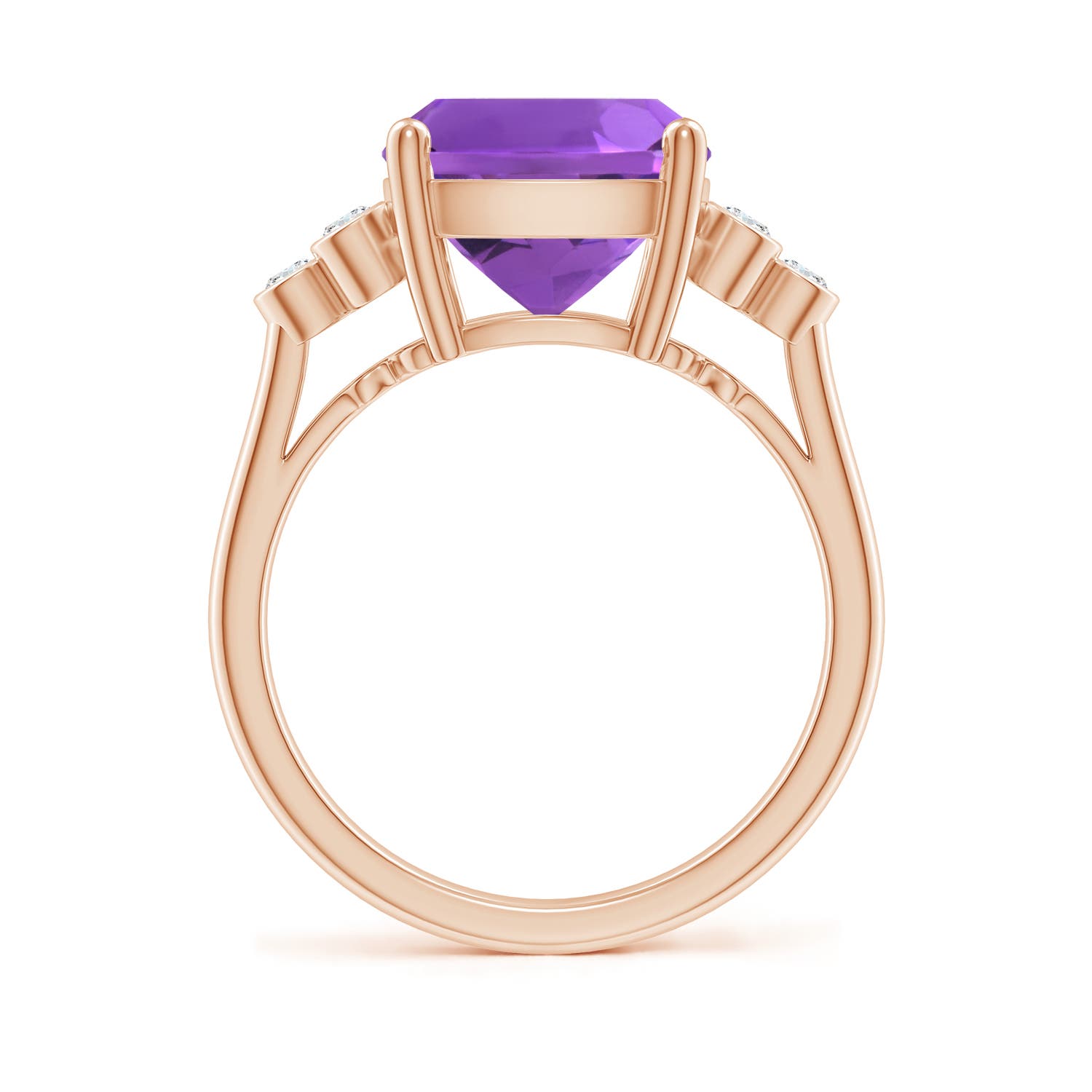 AAA - Amethyst / 4.77 CT / 14 KT Rose Gold