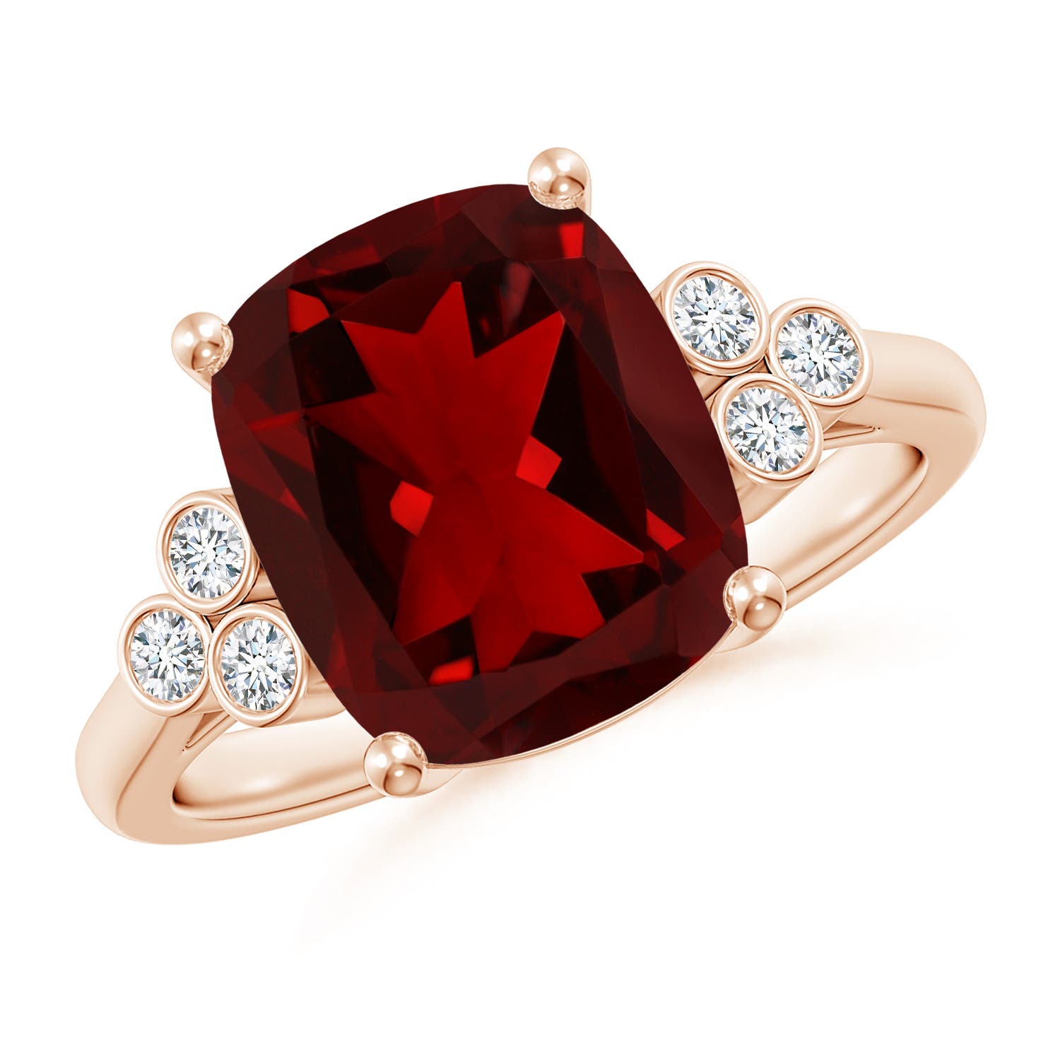 AAAA - Garnet / 4.65 CT / 14 KT Rose Gold