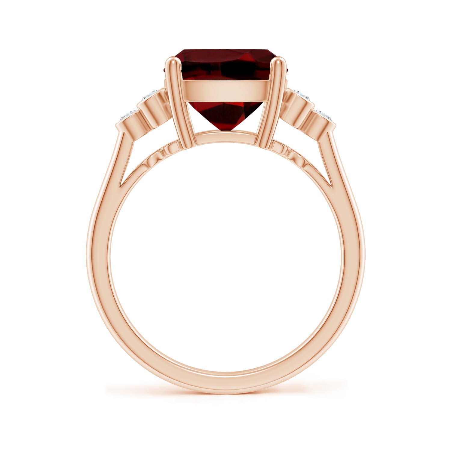 AAAA - Garnet / 4.65 CT / 14 KT Rose Gold