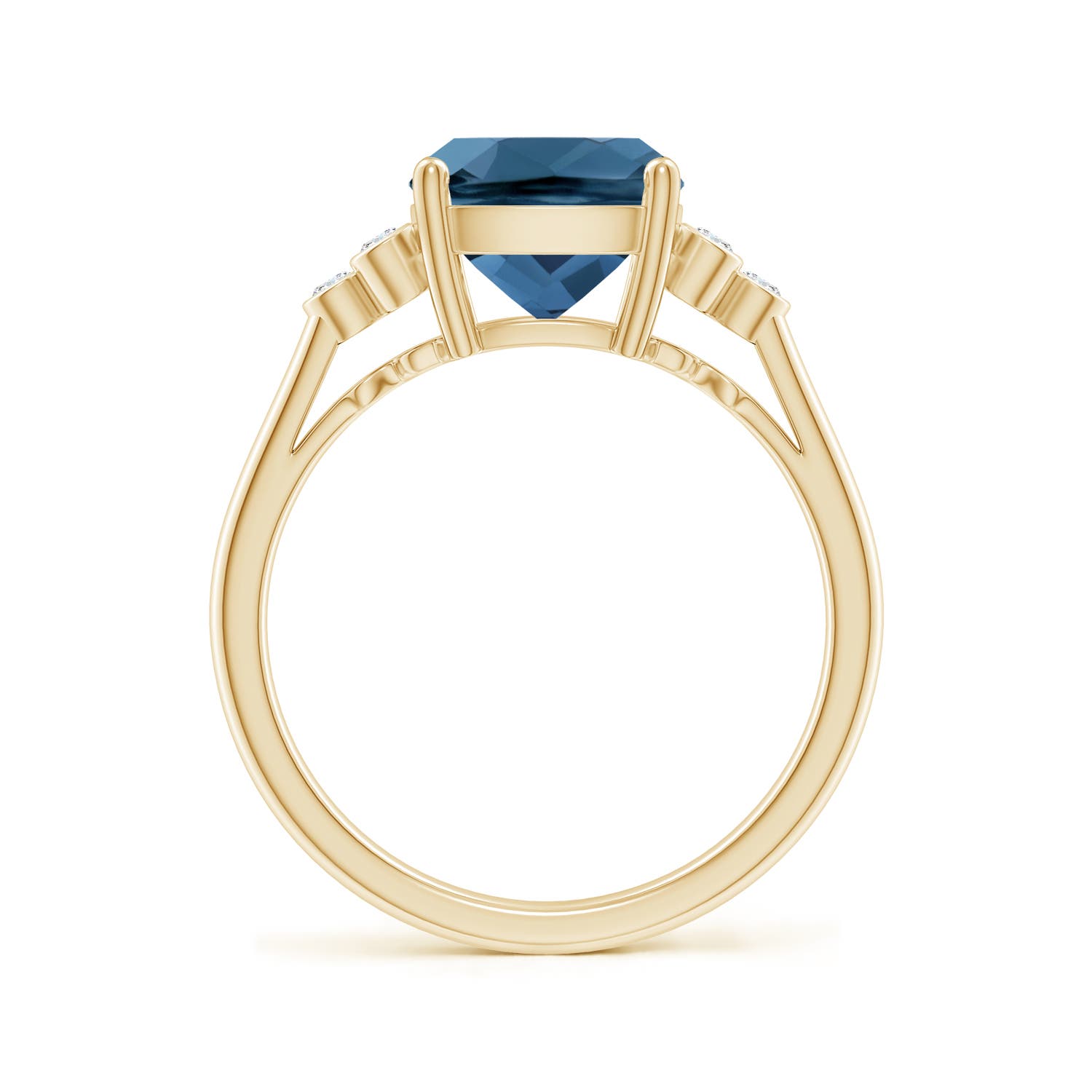 AA - London Blue Topaz / 3.33 CT / 14 KT Yellow Gold