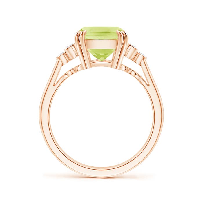 A - Peridot / 3.03 CT / 14 KT Rose Gold