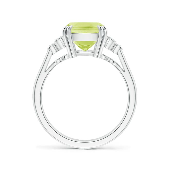 A - Peridot / 3.03 CT / 14 KT White Gold