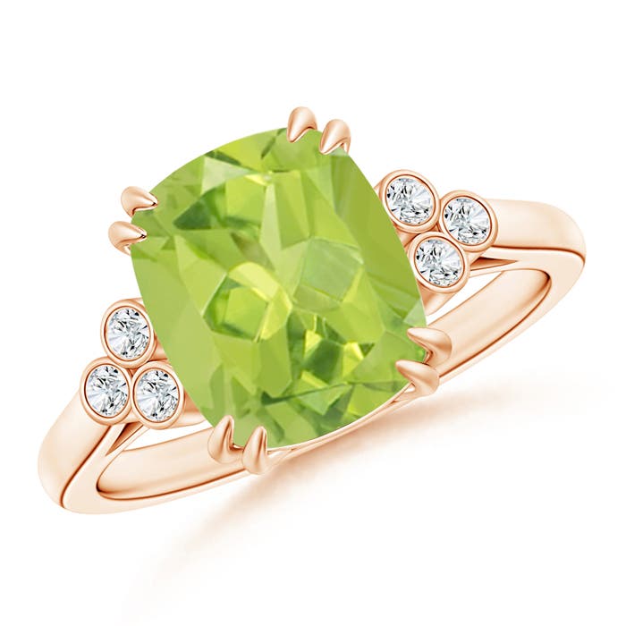 AA - Peridot / 3.03 CT / 14 KT Rose Gold