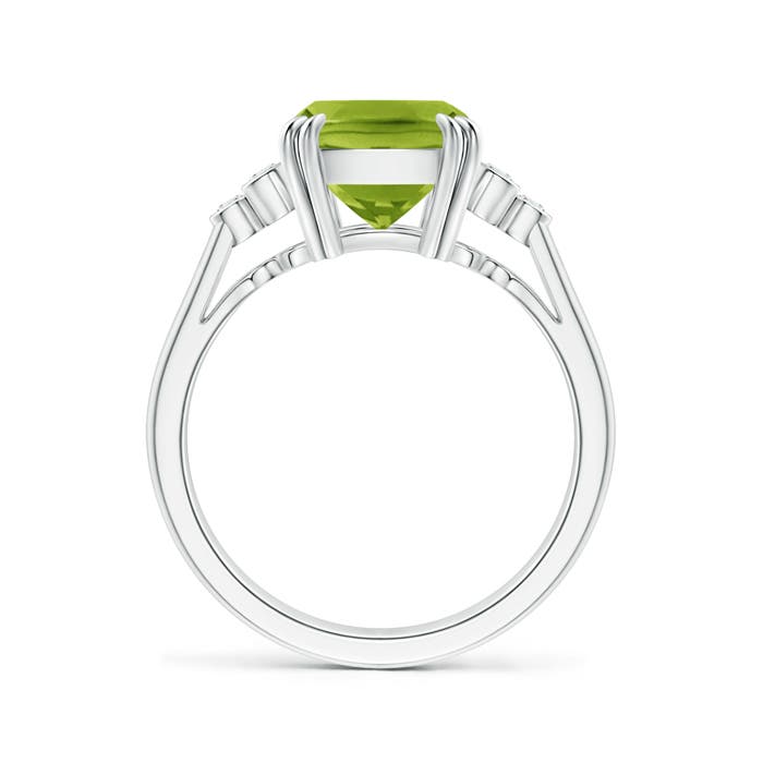 AAA - Peridot / 3.03 CT / 14 KT White Gold