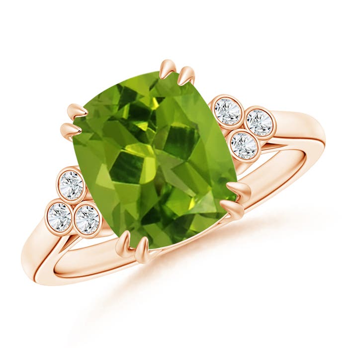 AAAA - Peridot / 3.03 CT / 14 KT Rose Gold