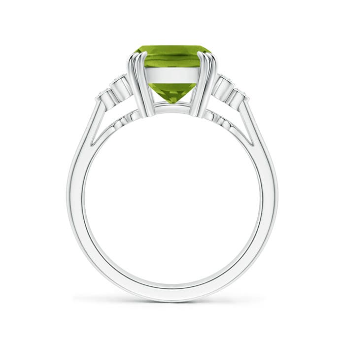 AAAA - Peridot / 3.03 CT / 14 KT White Gold