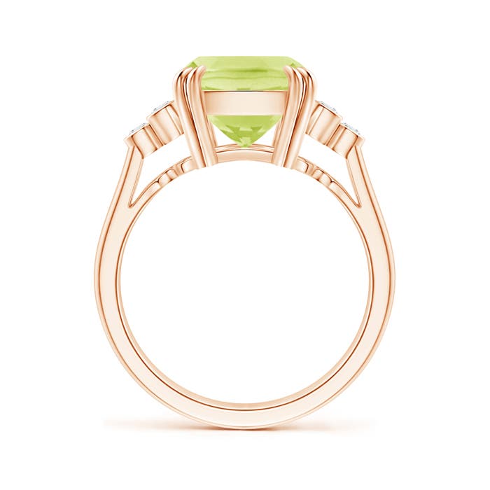 A - Peridot / 4.15 CT / 14 KT Rose Gold