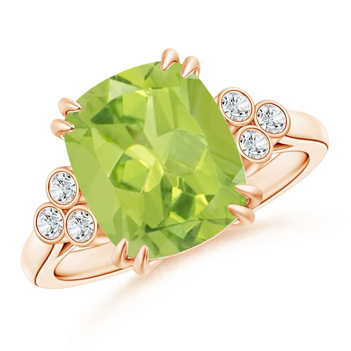 AA - Peridot / 4.15 CT / 14 KT Rose Gold