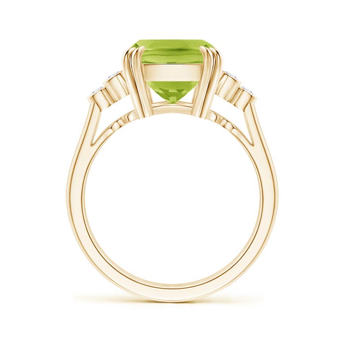 AA - Peridot / 4.15 CT / 14 KT Yellow Gold