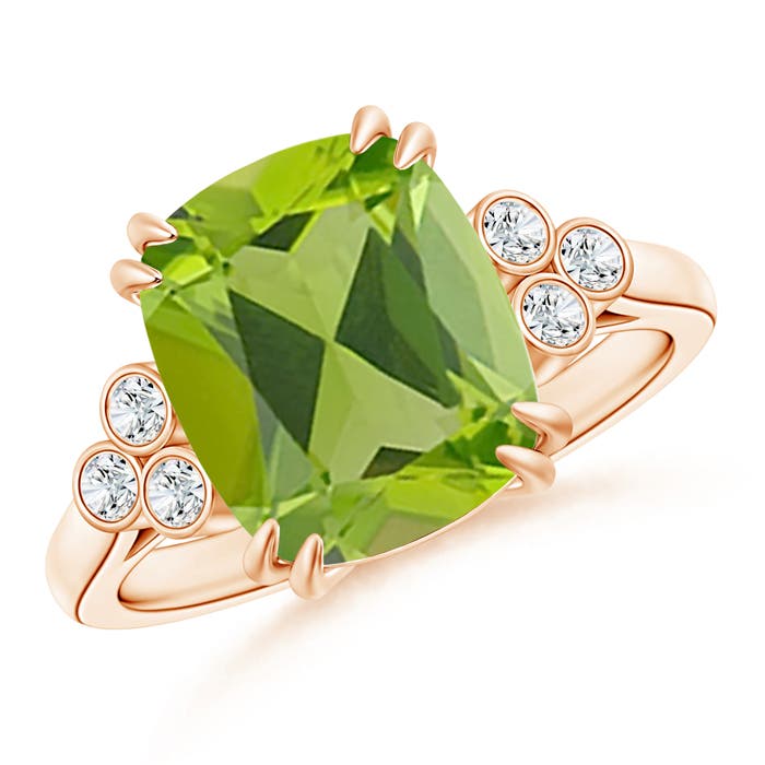 AAA - Peridot / 4.15 CT / 14 KT Rose Gold