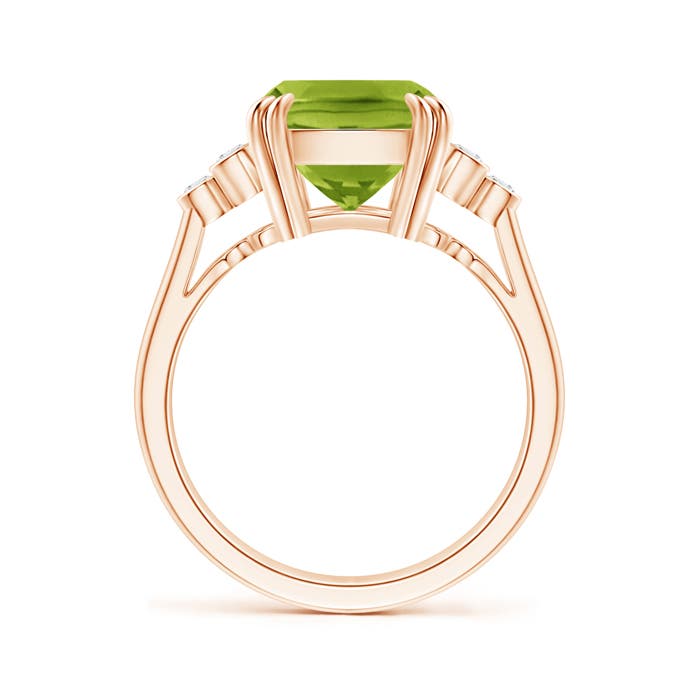 AAA - Peridot / 4.15 CT / 14 KT Rose Gold