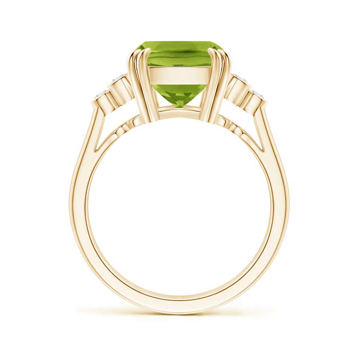 AAA - Peridot / 4.15 CT / 14 KT Yellow Gold