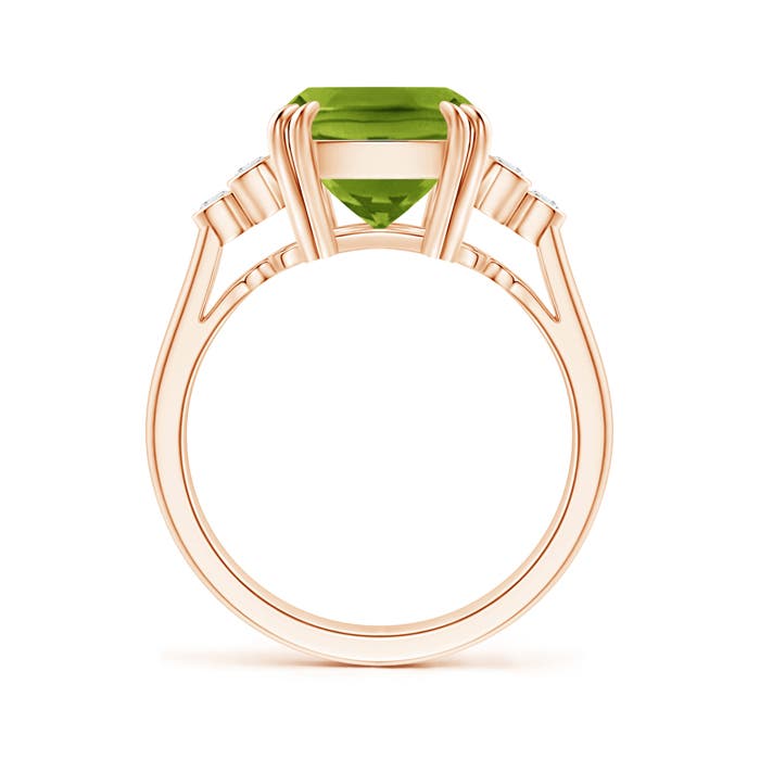 AAAA - Peridot / 4.15 CT / 14 KT Rose Gold