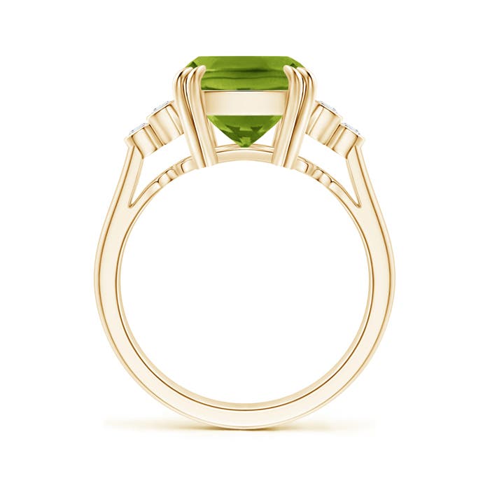 AAAA - Peridot / 4.15 CT / 14 KT Yellow Gold