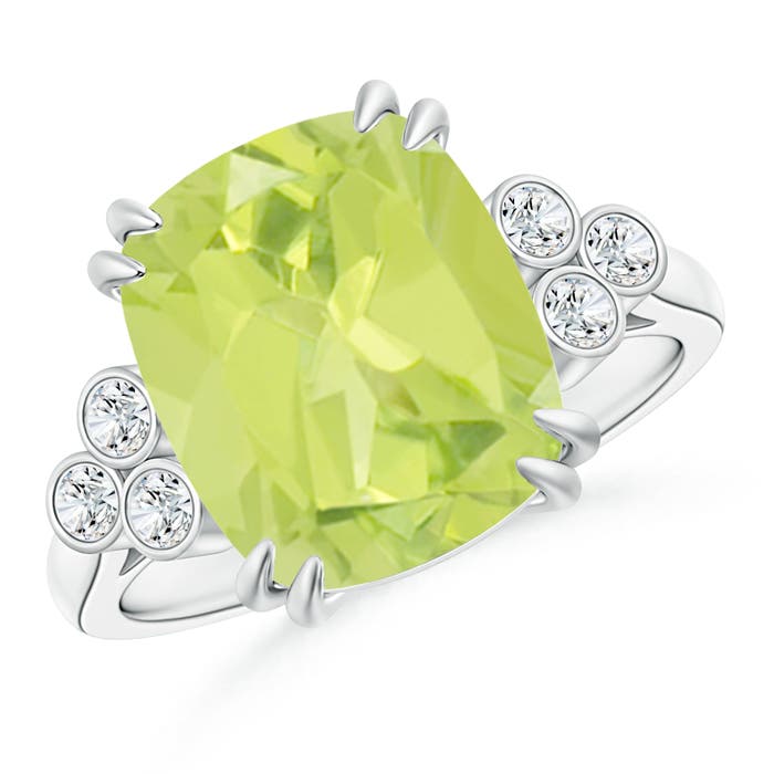 A - Peridot / 5.67 CT / 14 KT White Gold