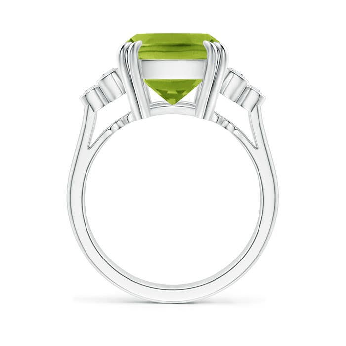 AAA - Peridot / 5.67 CT / 14 KT White Gold