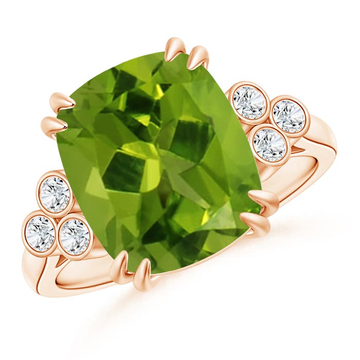 AAAA - Peridot / 5.67 CT / 14 KT Rose Gold