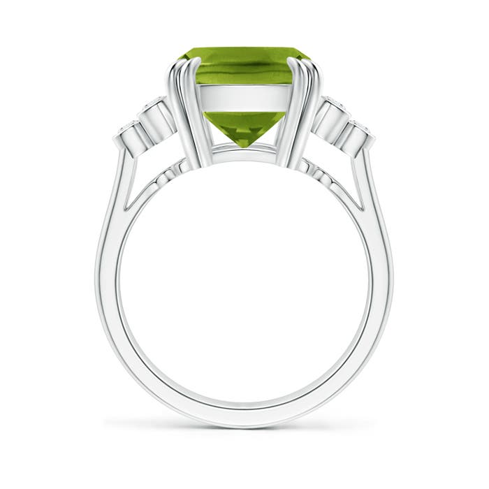 AAAA - Peridot / 5.67 CT / 14 KT White Gold