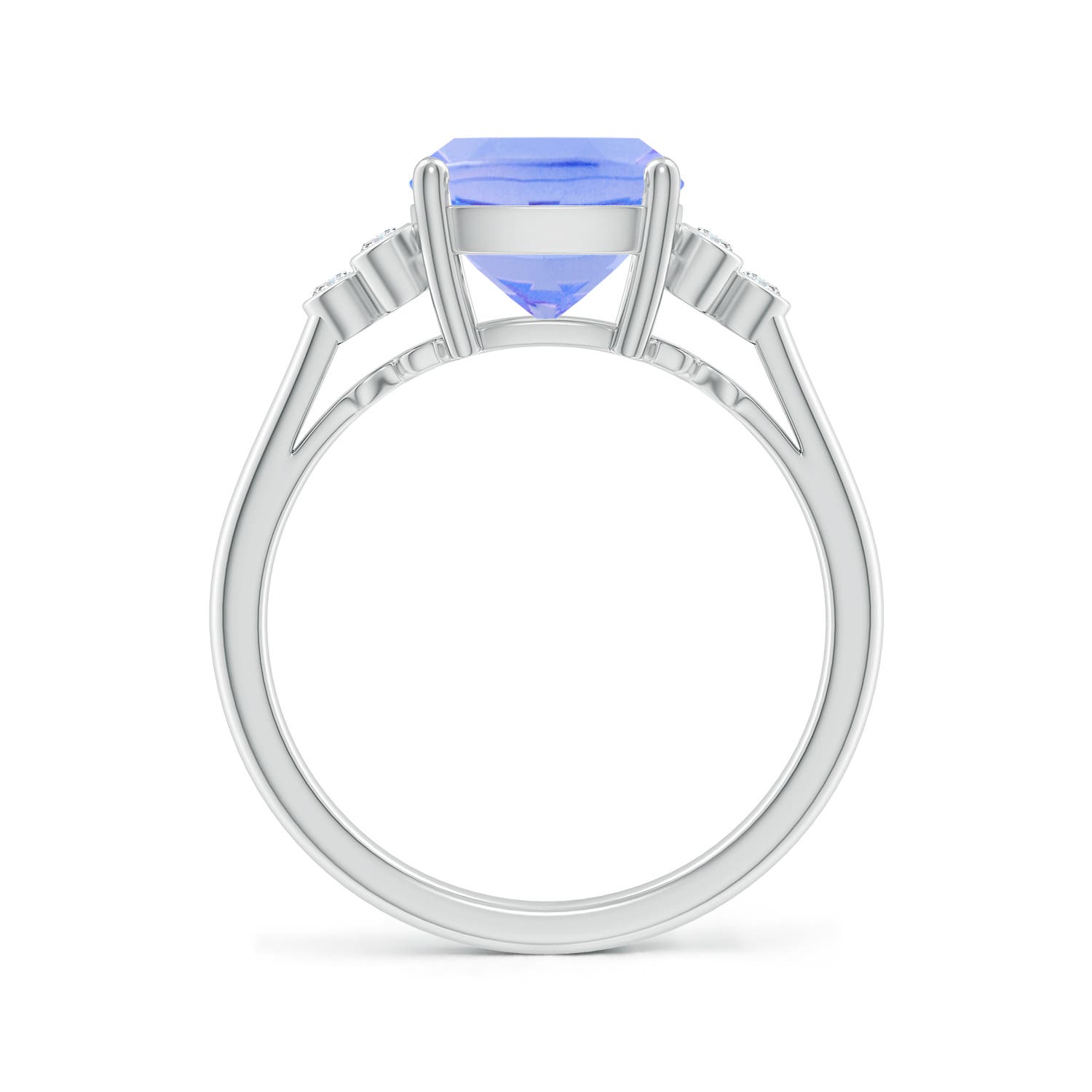 A - Tanzanite / 2.73 CT / 14 KT White Gold