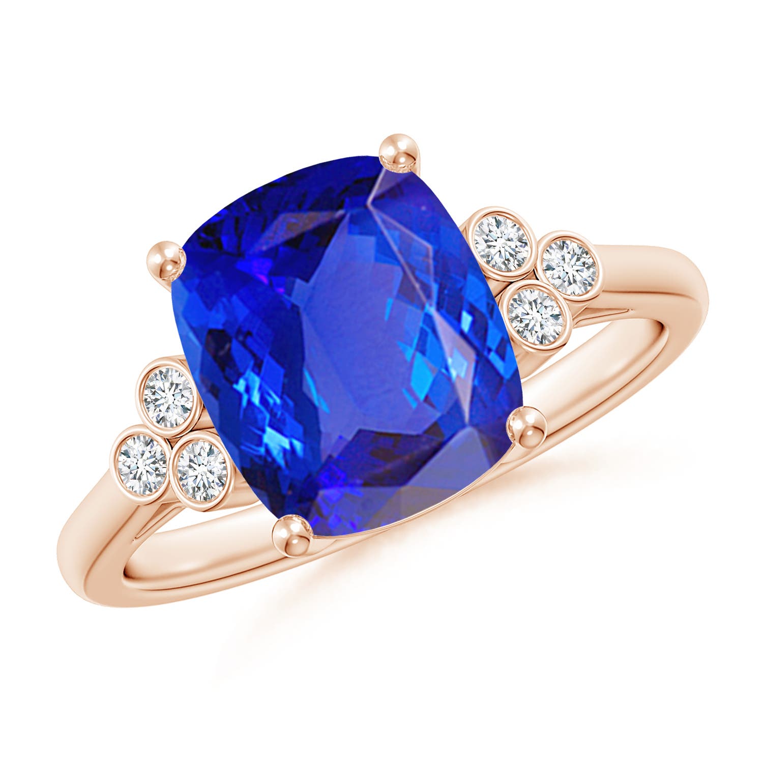 AAA - Tanzanite / 2.73 CT / 14 KT Rose Gold