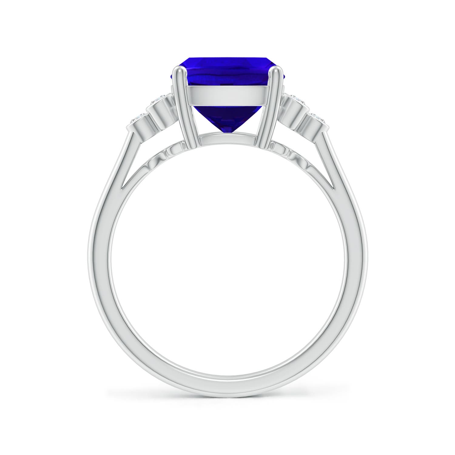 AAAA - Tanzanite / 2.73 CT / 14 KT White Gold