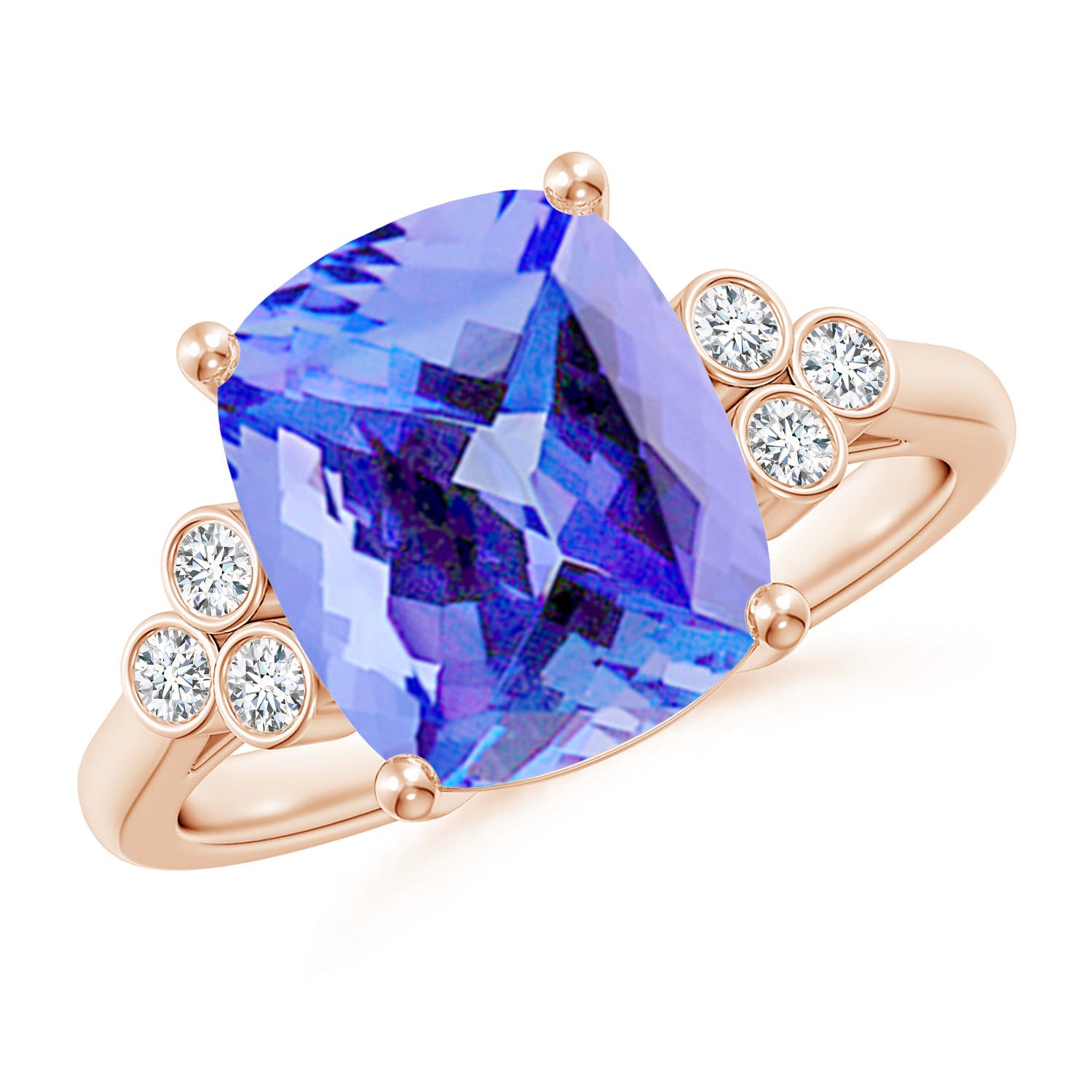 AA - Tanzanite / 3.95 CT / 14 KT Rose Gold