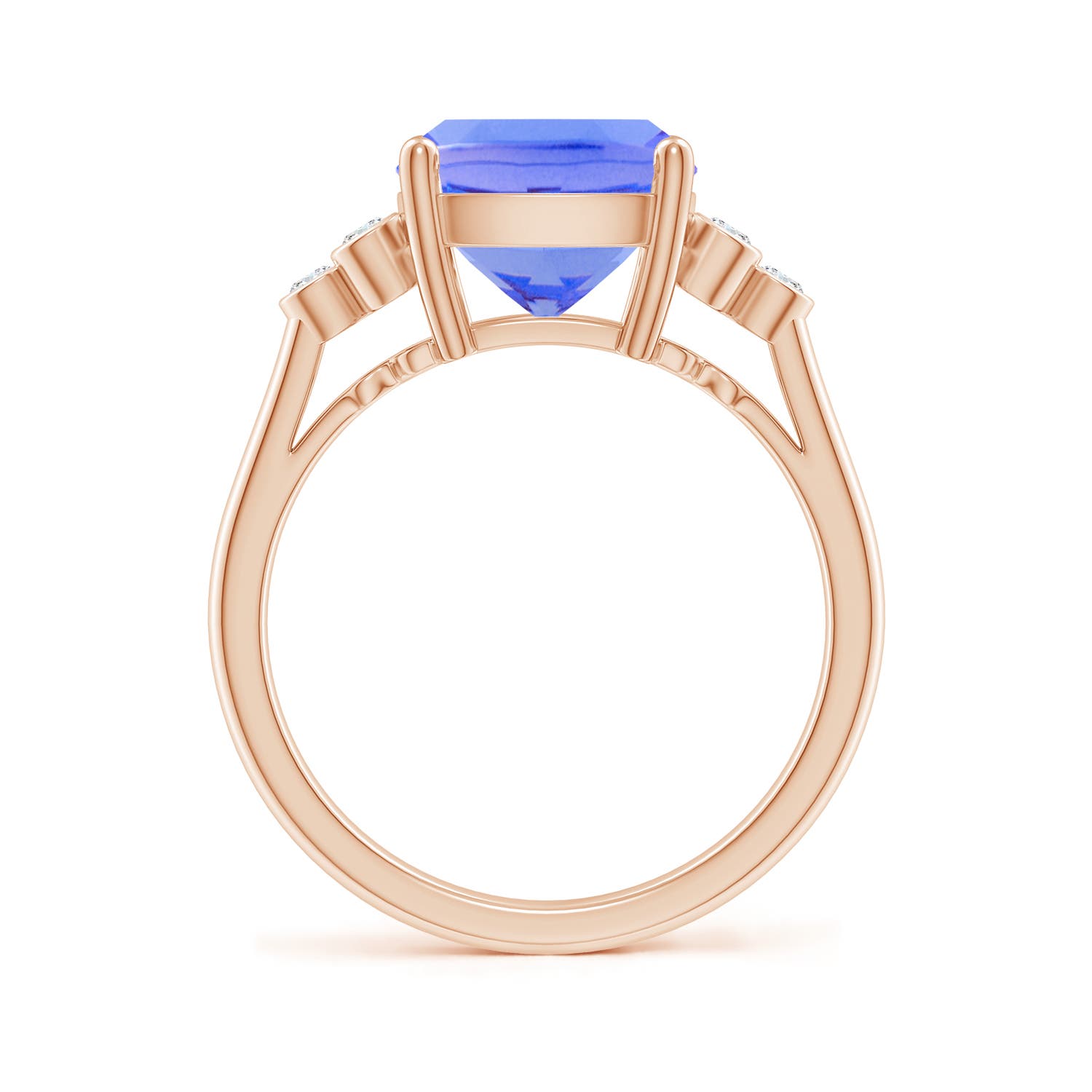 AA - Tanzanite / 3.95 CT / 14 KT Rose Gold