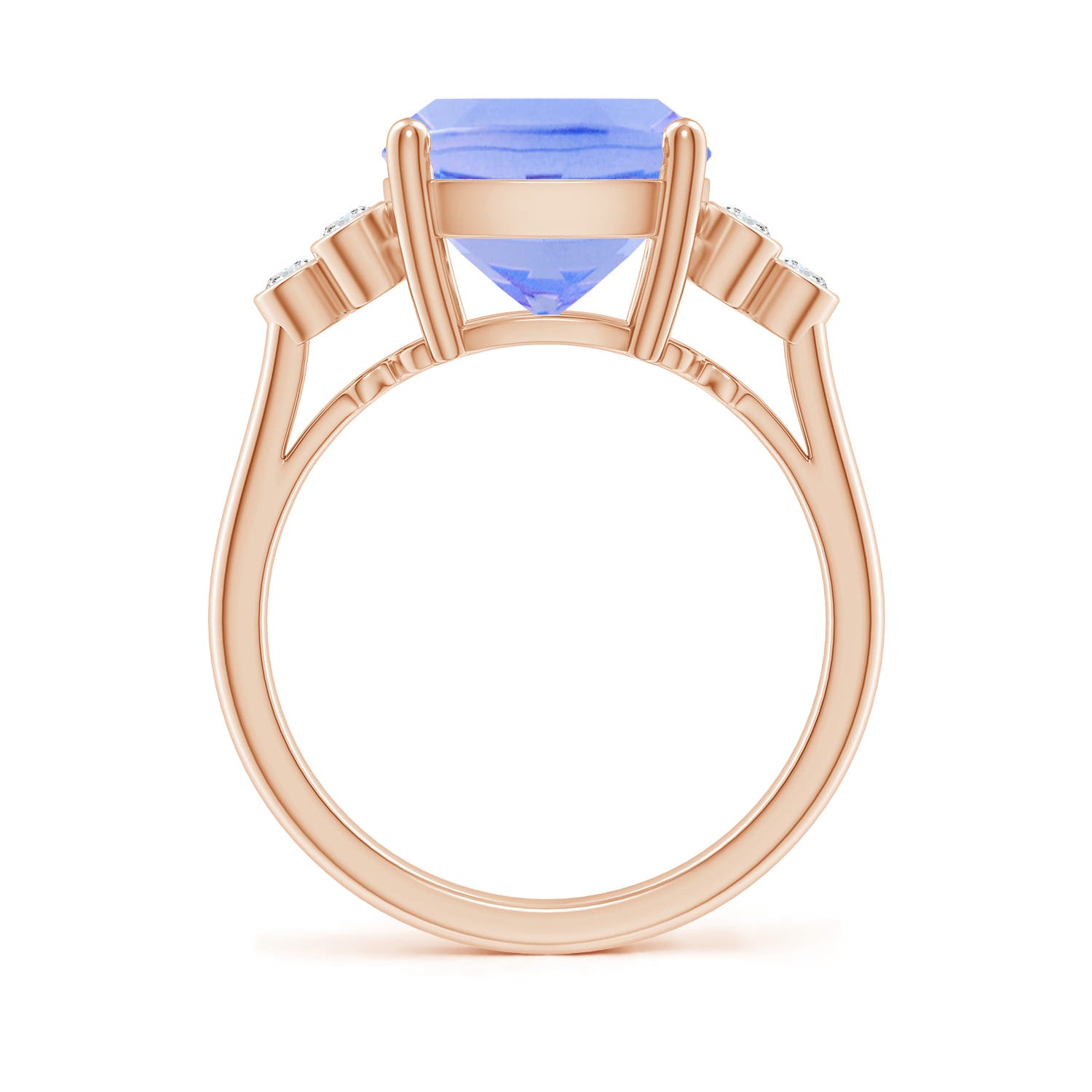 A - Tanzanite / 4.67 CT / 14 KT Rose Gold