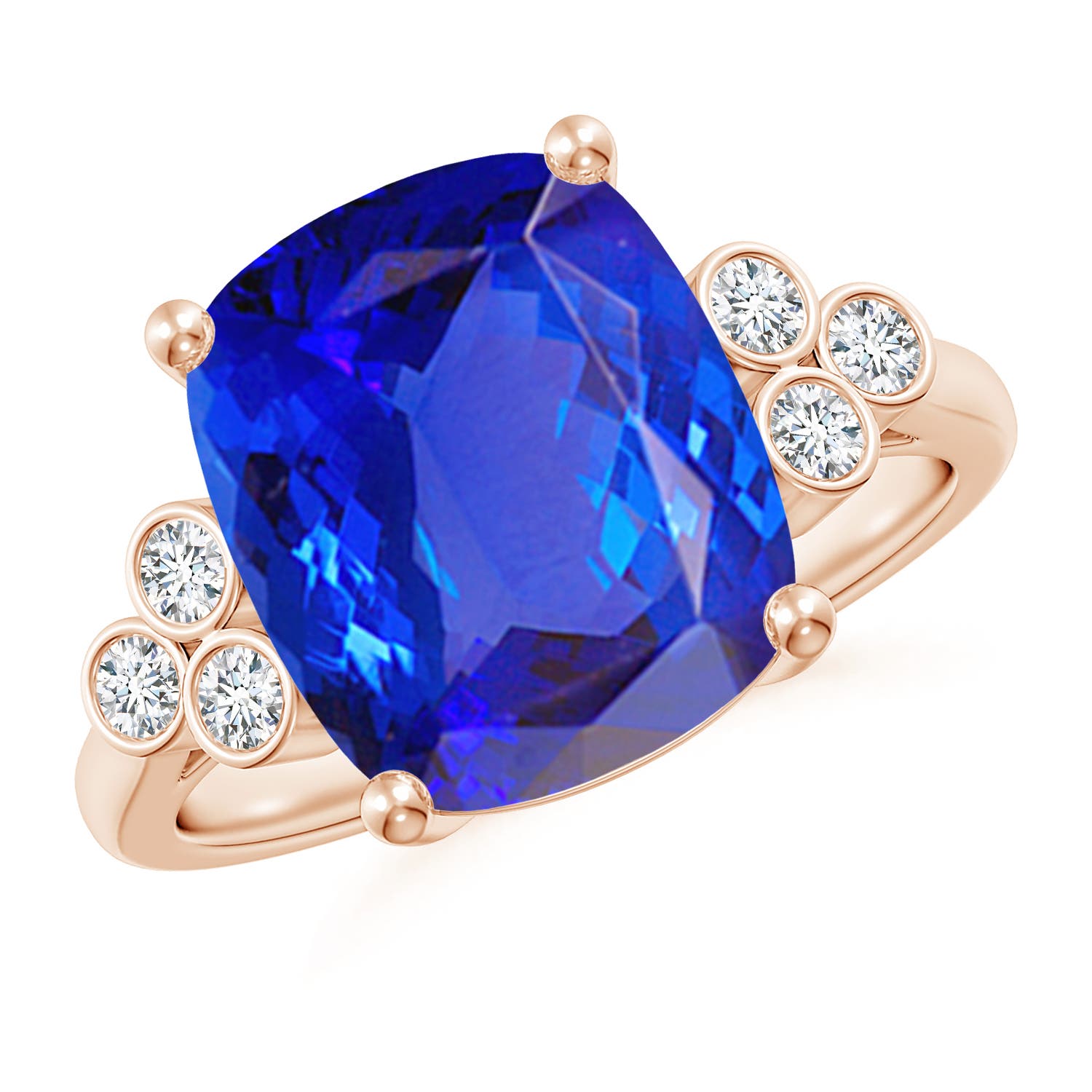 AAA - Tanzanite / 4.67 CT / 14 KT Rose Gold