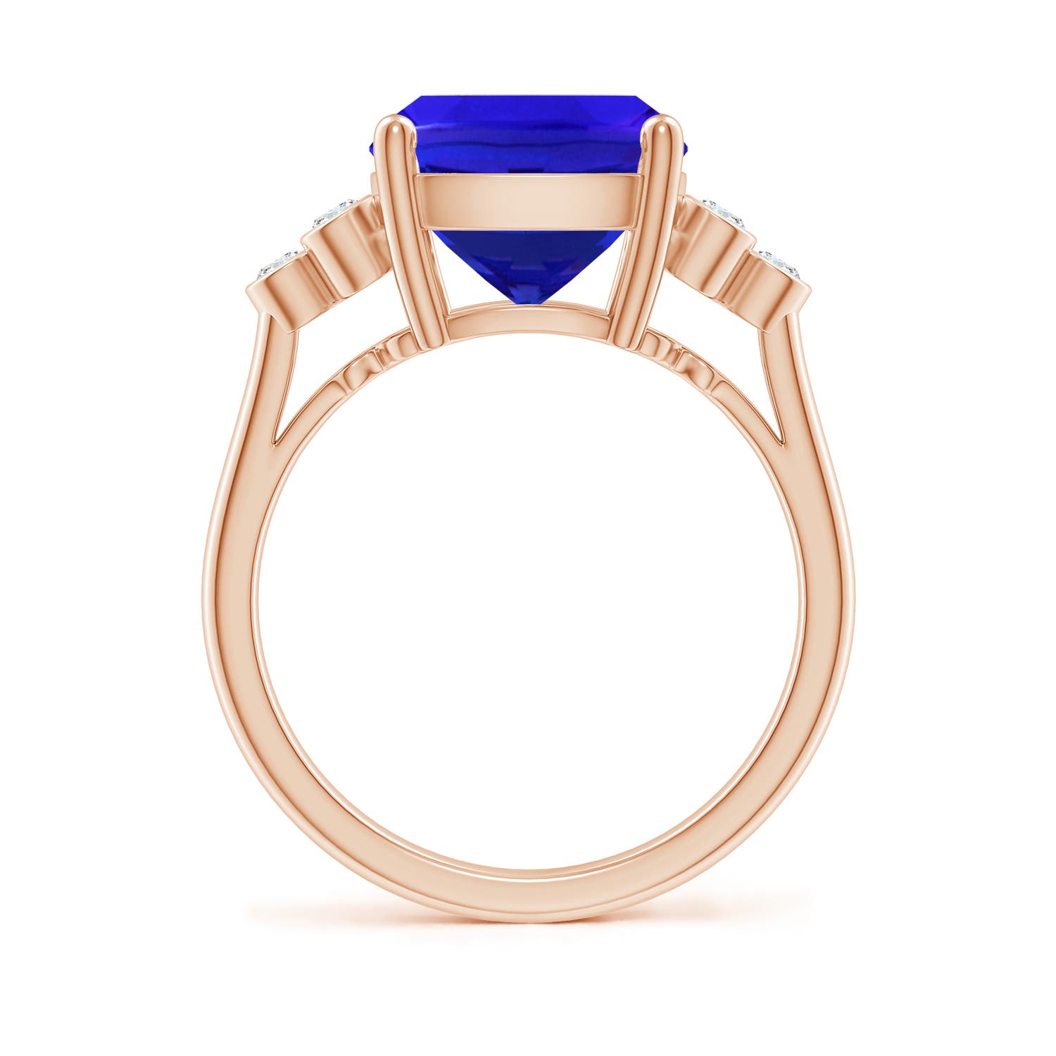 AAA - Tanzanite / 4.67 CT / 14 KT Rose Gold