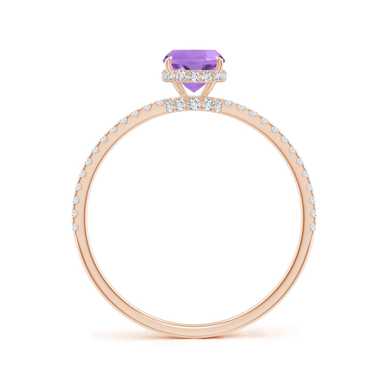 A - Amethyst / 0.98 CT / 14 KT Rose Gold