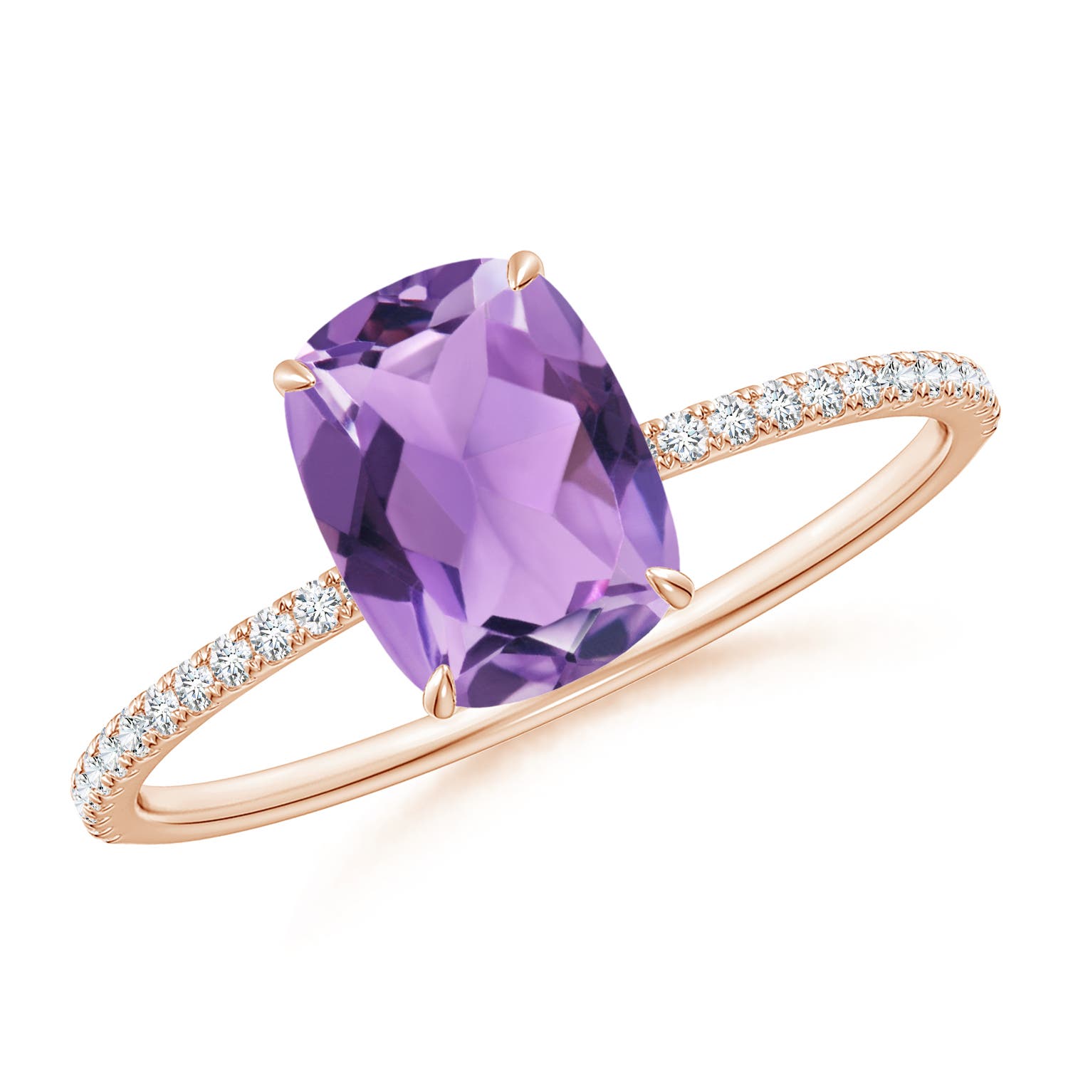 A - Amethyst / 1.5 CT / 14 KT Rose Gold