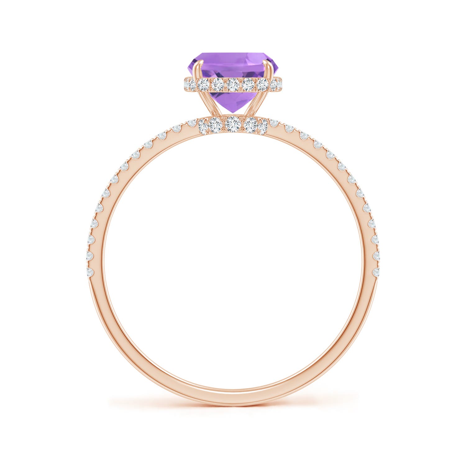 A - Amethyst / 1.5 CT / 14 KT Rose Gold