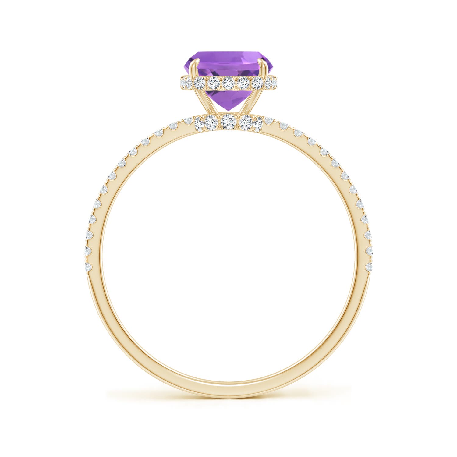 AA - Amethyst / 1.5 CT / 14 KT Yellow Gold