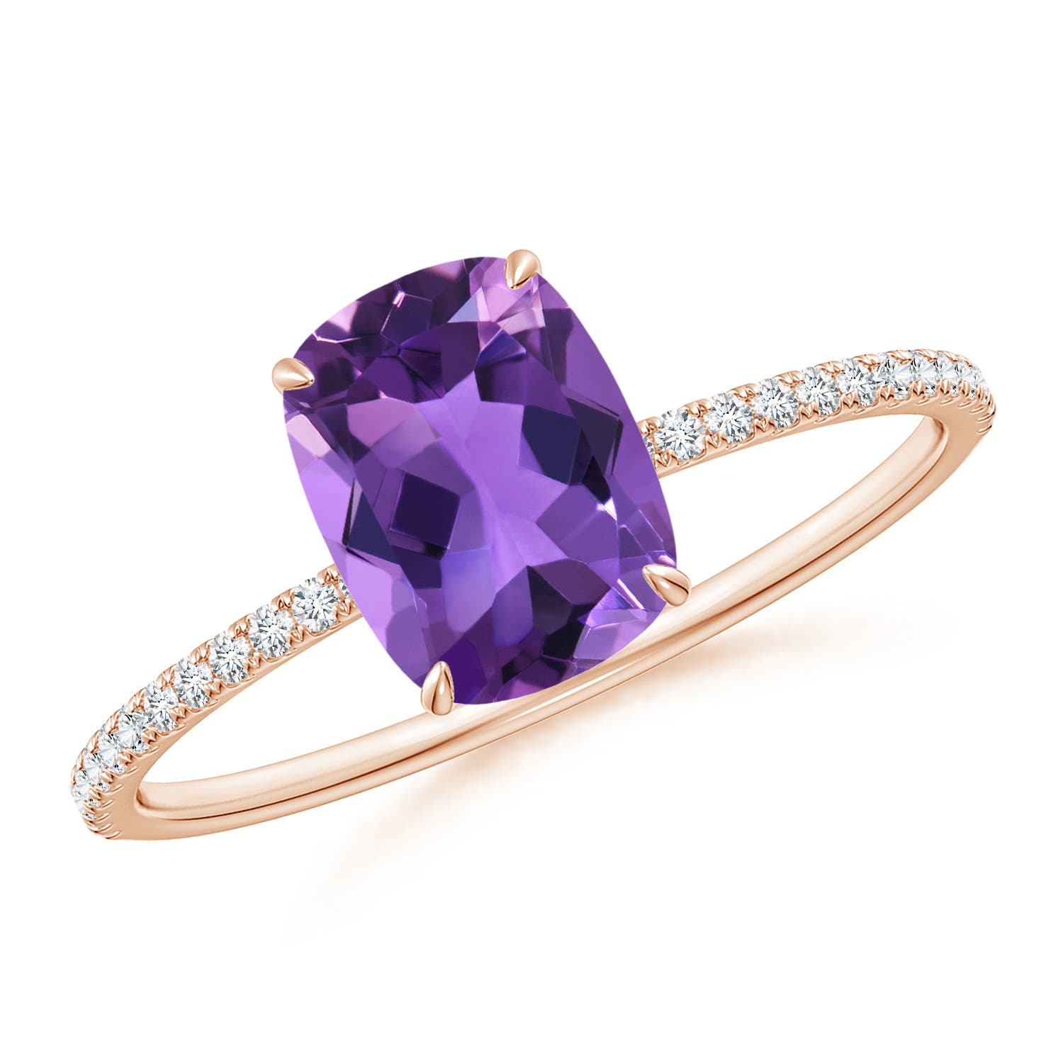 AAA - Amethyst / 1.5 CT / 14 KT Rose Gold