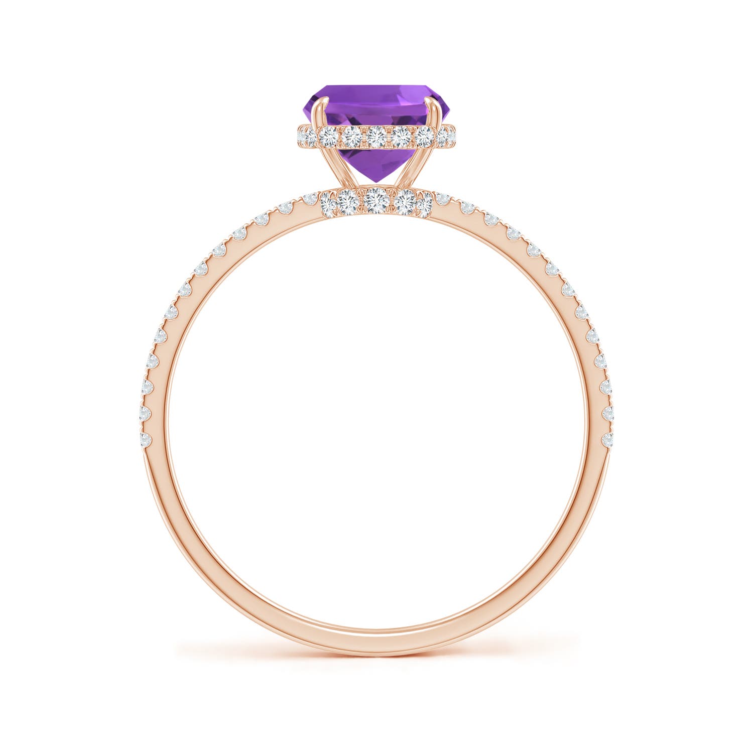 AAA - Amethyst / 1.5 CT / 14 KT Rose Gold