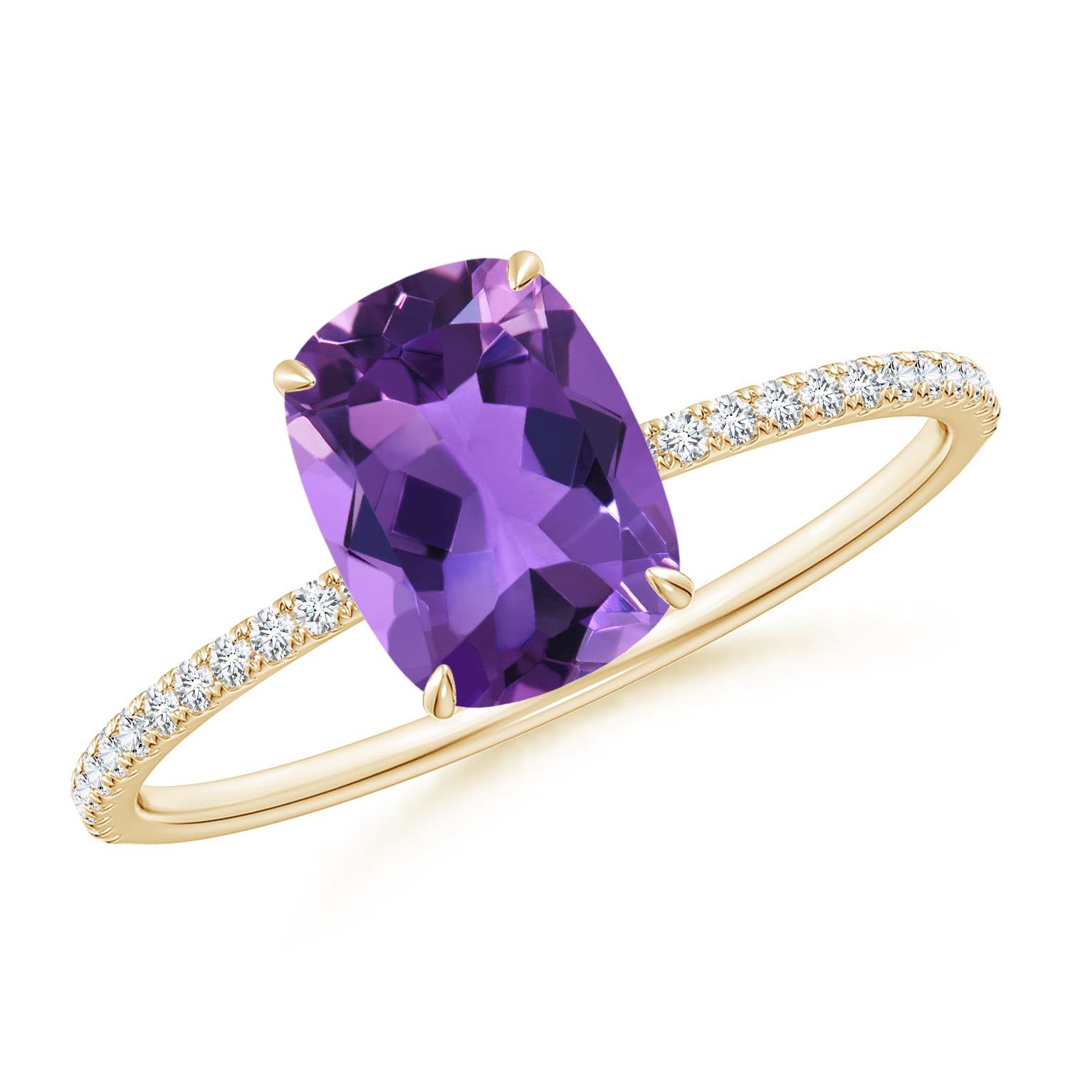 AAA - Amethyst / 1.5 CT / 14 KT Yellow Gold